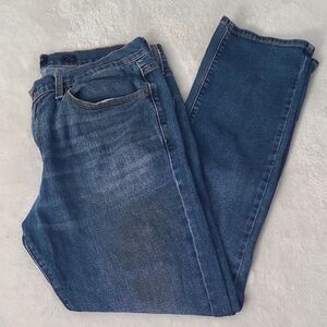 Lucky Brand 410 Athletic Slim Jeans Blue Stretch Denim Medium Wash Mens 33x32
